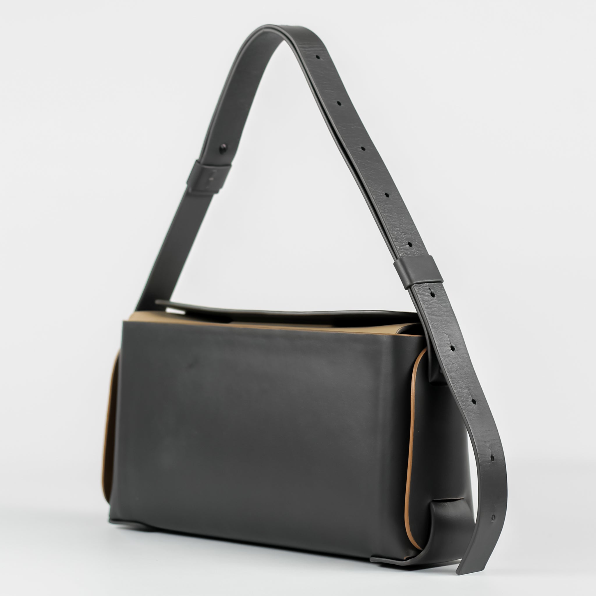 PRE ORDER - Élan shoulder bag in Asphalt Espresso