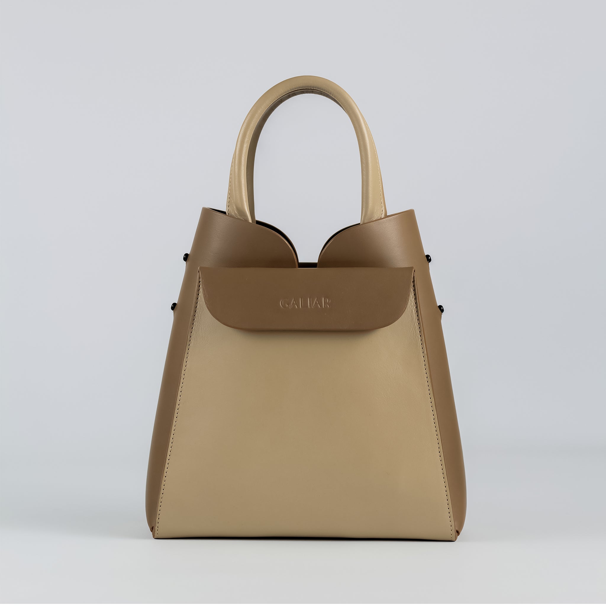 PRE ORDER - Reverie square tote in Cappuccino